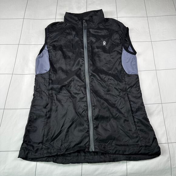 Little Donkey Andy Vest Women Small Black Softshell Windbreaker Full Zip Drytech - Picture 1 of 8